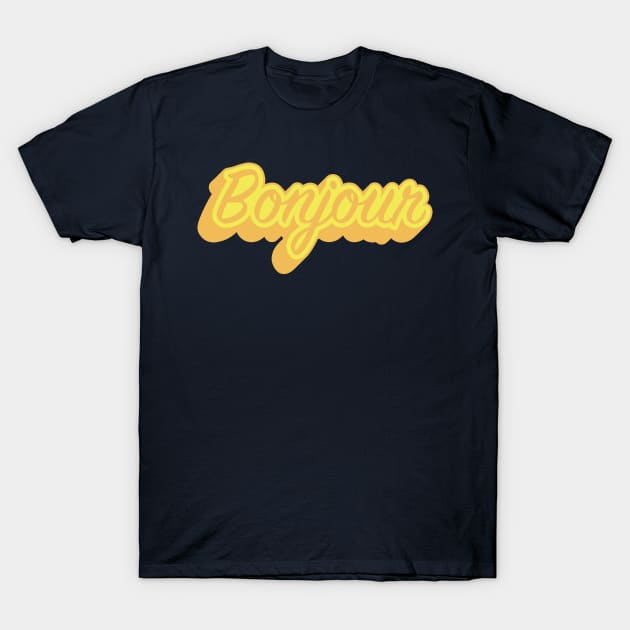 Bright Bonjour T-Shirt by PNFDesigns